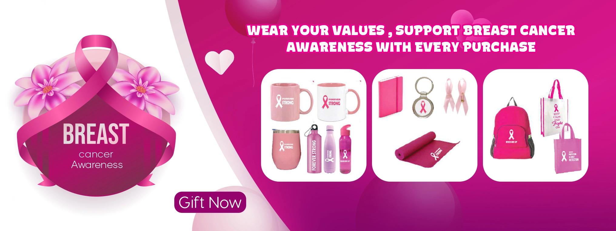 Promotional Gifts for breast cancer awareness program in Riyadh